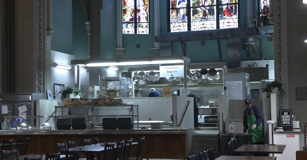 Samaritan Center Syracuse Kitchen prepares to serve lunch to those in need.